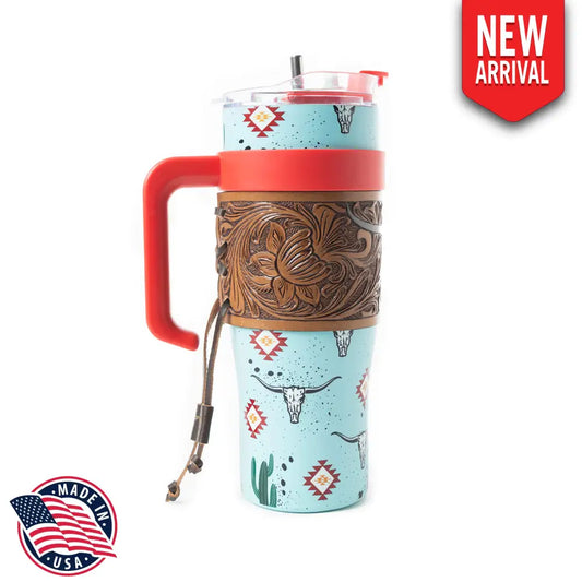 Wide Wyoming Tumbler In Sea Blue - Tumbler