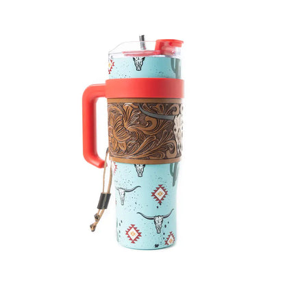 Wide Wyoming Tumbler In Sea Blue - WITH TOOLING - Tumbler