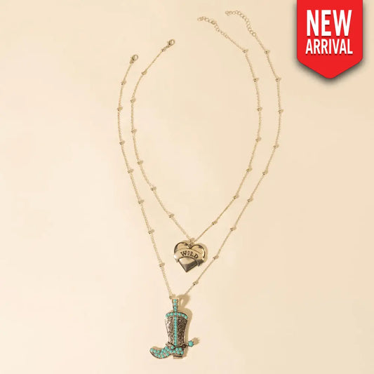 Myra Wild Star Stomping Necklace in Desert Turquoise - Desert Turquoise - JEWELLRY