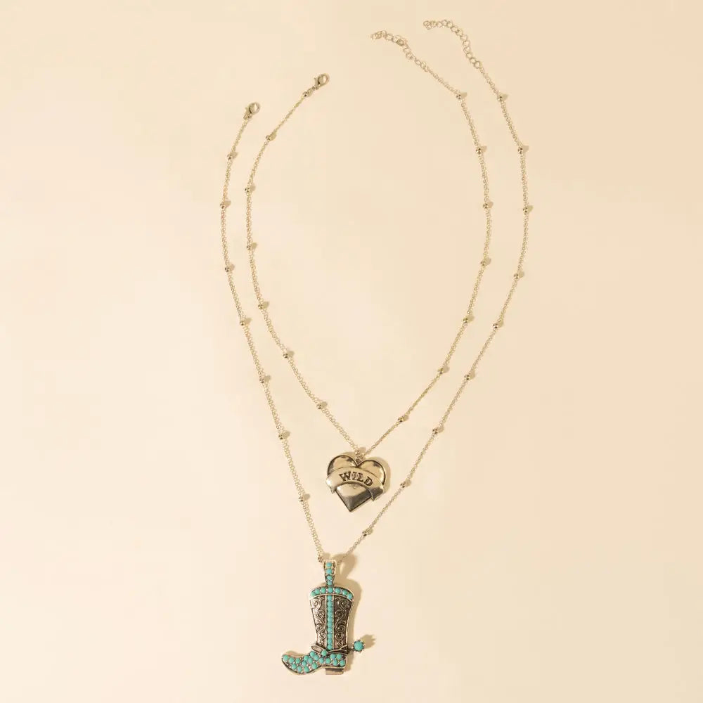 Myra Wild Star Stomping Necklace in Desert Turquoise - Desert Turquoise - JEWELLRY