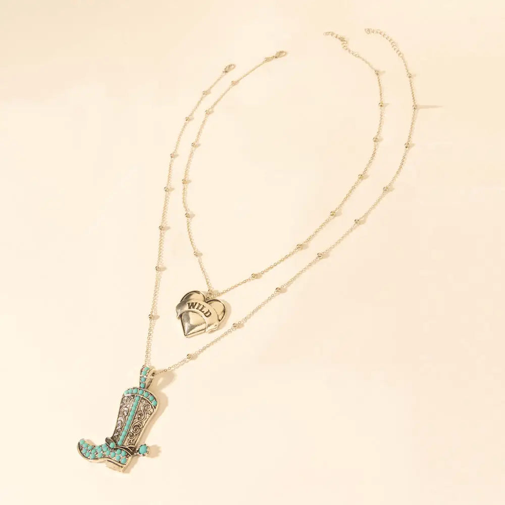 Myra Wild Star Stomping Necklace in Desert Turquoise - Desert Turquoise - JEWELLRY