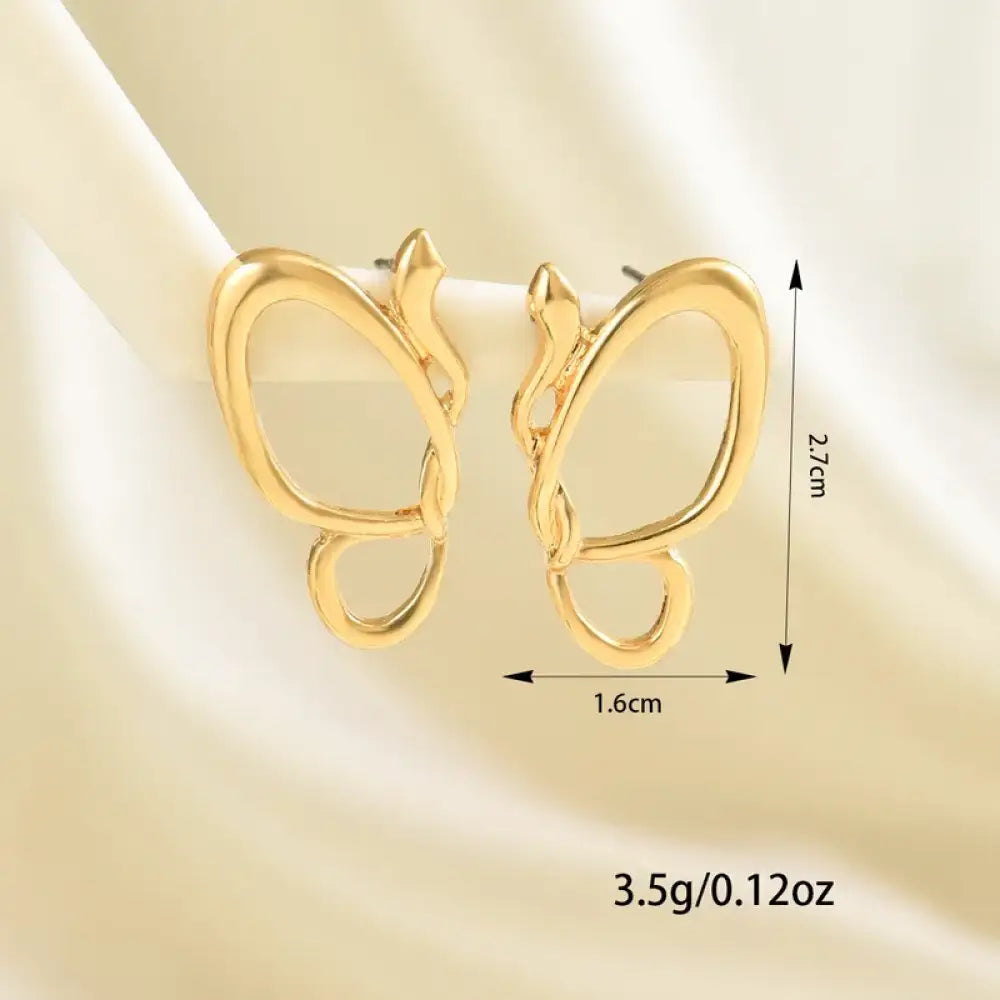 Wings of Love – Gold Earrings