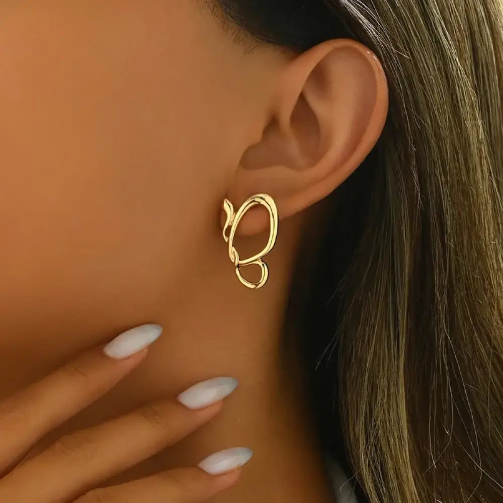 Wings of Love – Gold Earrings