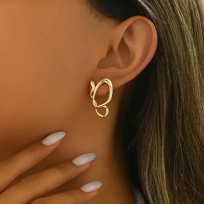 Wings of Love – Gold Earrings