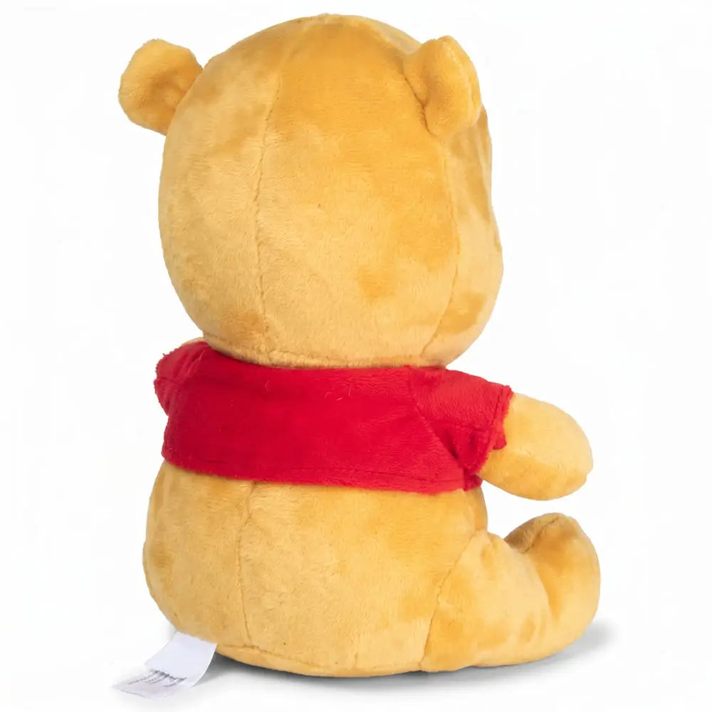 Dog Toy Squeaker Plush - Winnie the Pooh Winking Hunny Pot Sitting Pose - Dog Toy Squeaky Plush