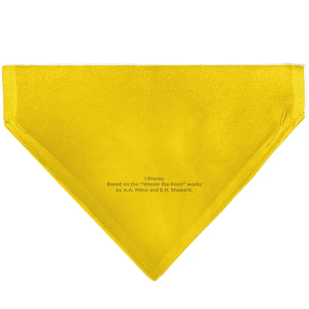Pet Bandana - Winnie the Pooh Winking Smiling Face Golden Yellow - Pet Bandanas