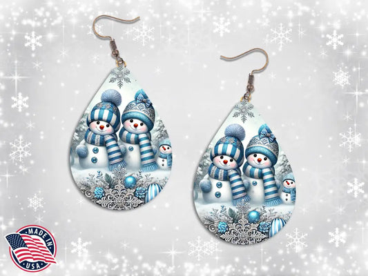 Winter Friends - Blue Earrings