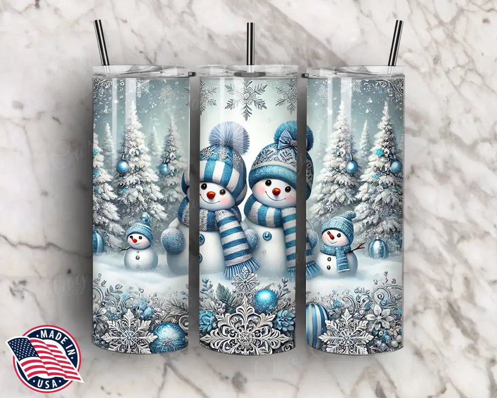 Winter Friends - Blue Tumbler