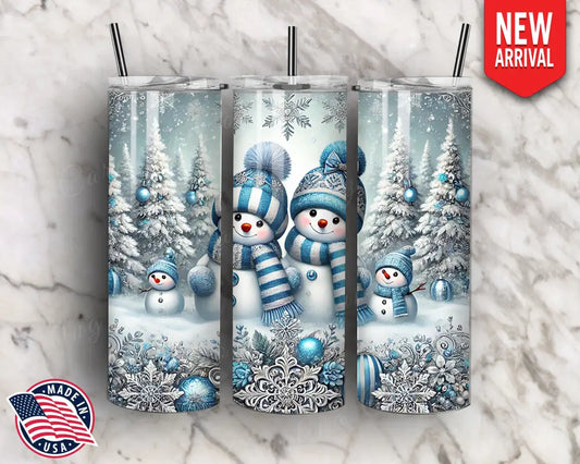 Winter Friends - Blue Tumbler