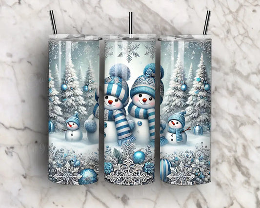 Winter Friends - Blue Tumbler