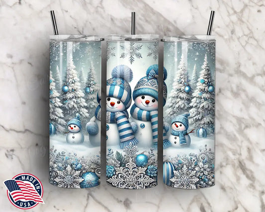 Winter Friends - Blue Tumbler