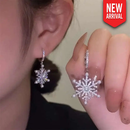 Winter Sparkle – White Earrings