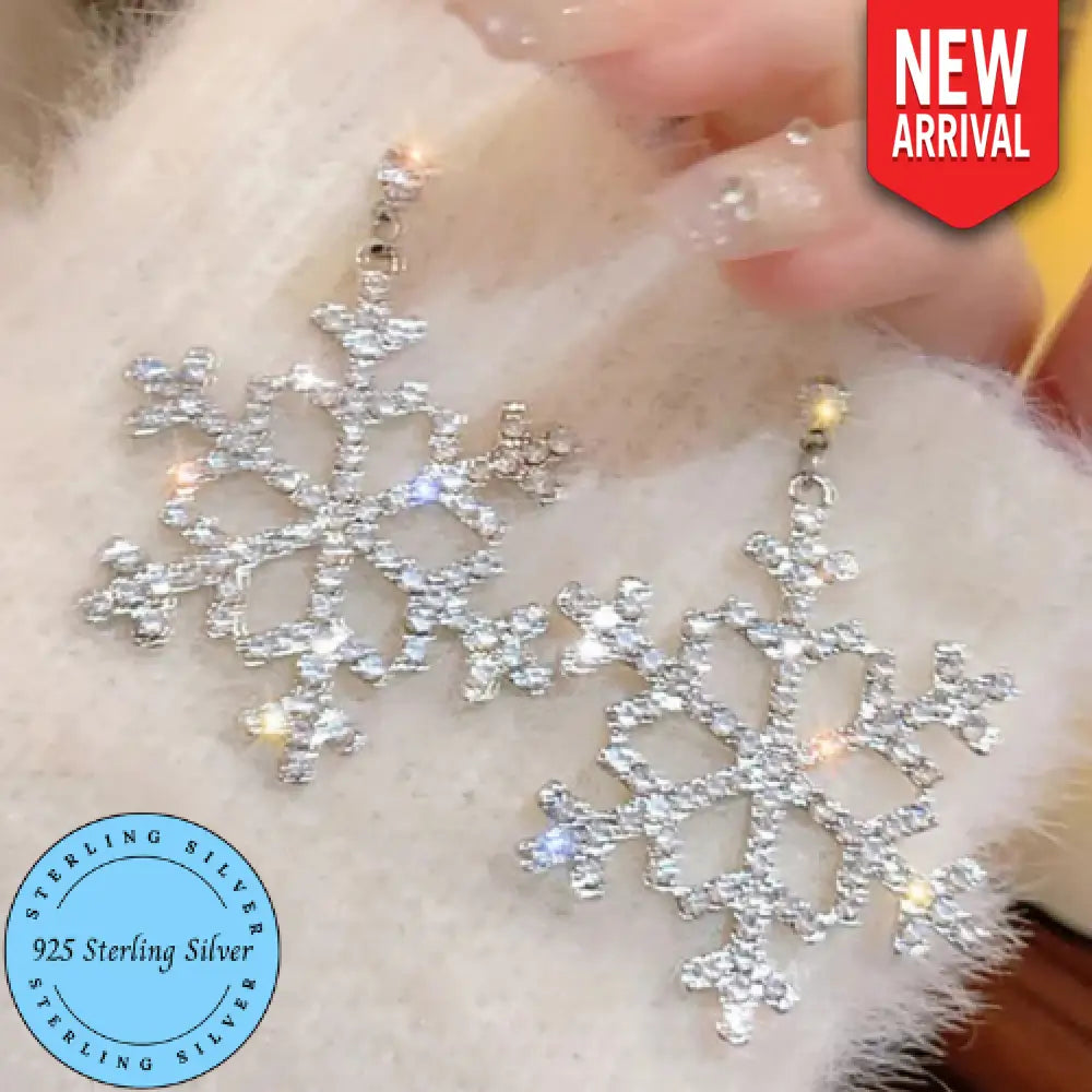 Winter Twinkle – White Earrings