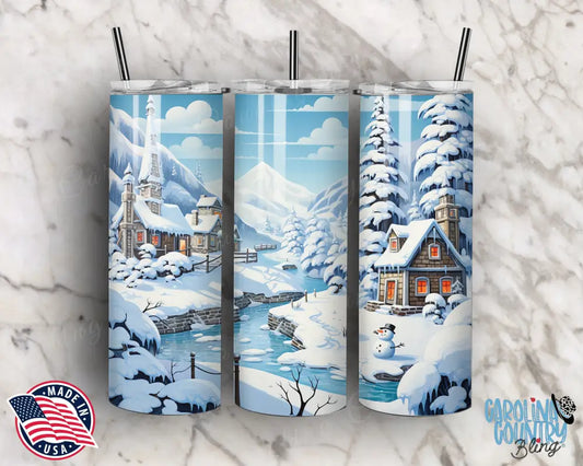 Winter Wonderland Blue Tumbler