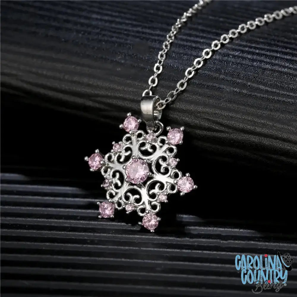 Winter Wonderland Pink Necklace