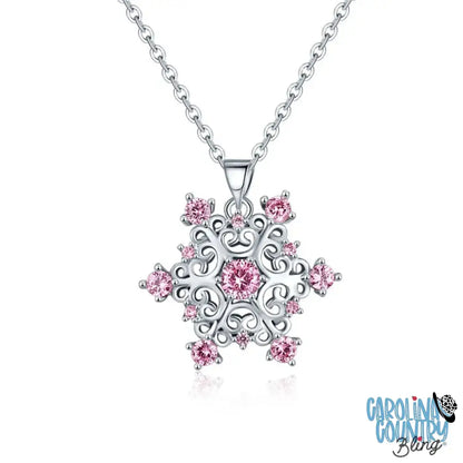 Winter Wonderland Pink Necklace