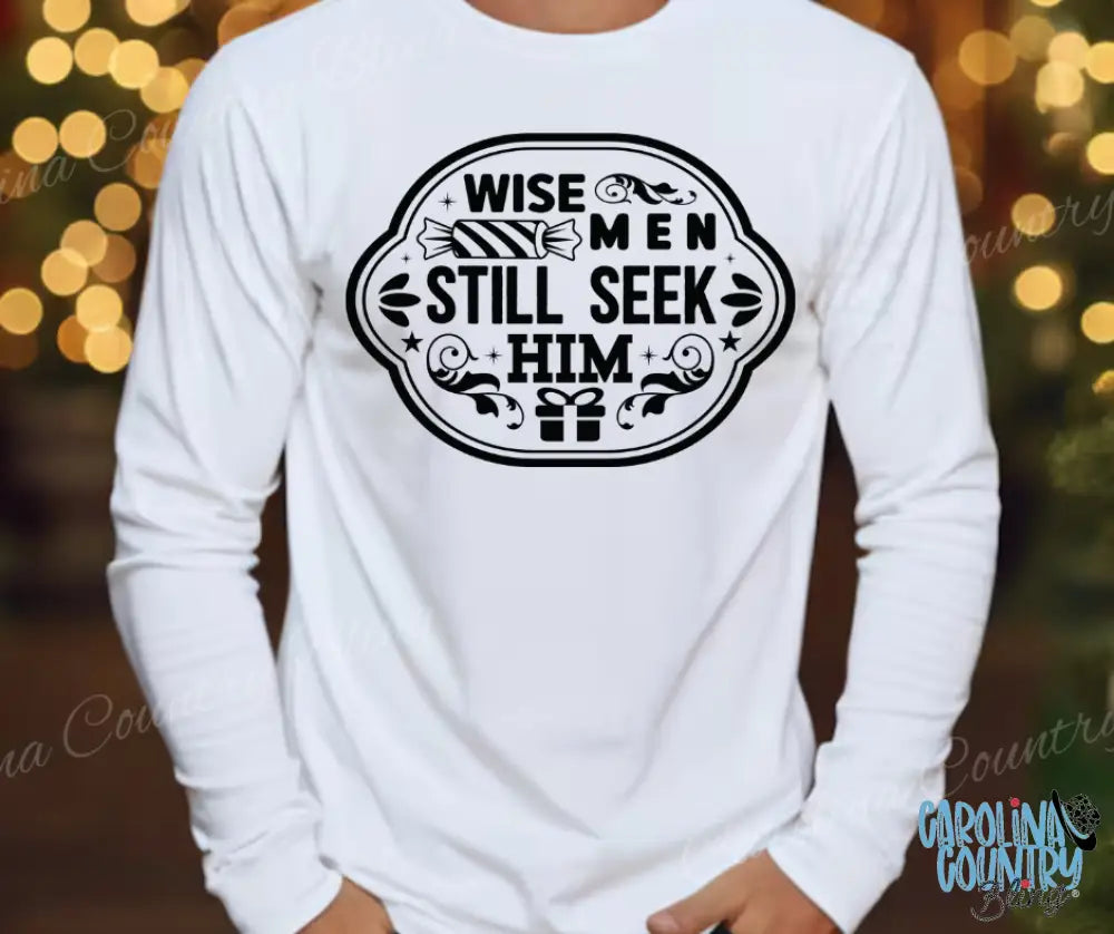 Wise Men Still Seek Him – Multi Small / White Long Sleeve Shirt