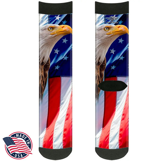 Sock Pair - Polyester - American Eagle Flags - CREW Socks
