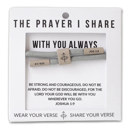 With You Always Joshua 1:9 bracelet