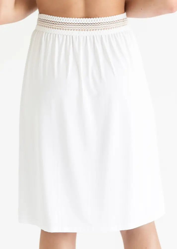 Women’s White Half Slip - IC Layering Essentials