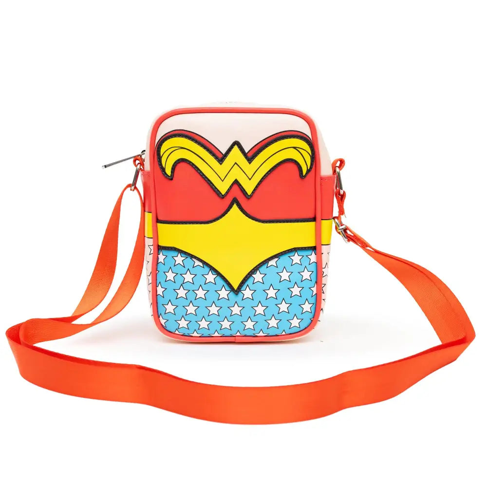DC Comics Bag Cross Body Wonder Woman Body Character Close Up Vegan Leather Crossbody Bags