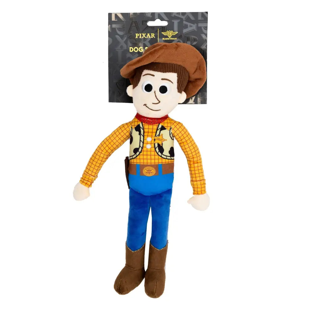 Dog Toy Squeaker Plush - Pixar Toy Story Woody Full Body Pose Dog Toy Squeaky Plush