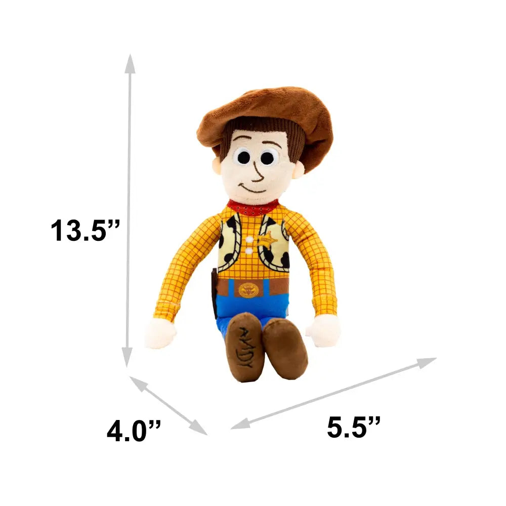 Dog Toy Squeaker Plush - Pixar Toy Story Woody Full Body Pose Dog Toy Squeaky Plush