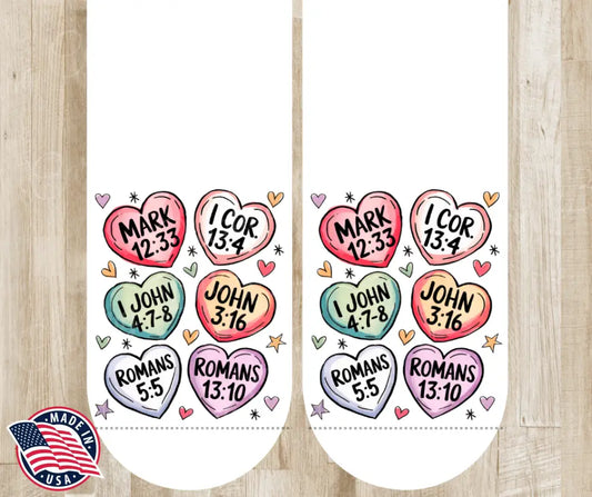 Words Of Love – White Socks