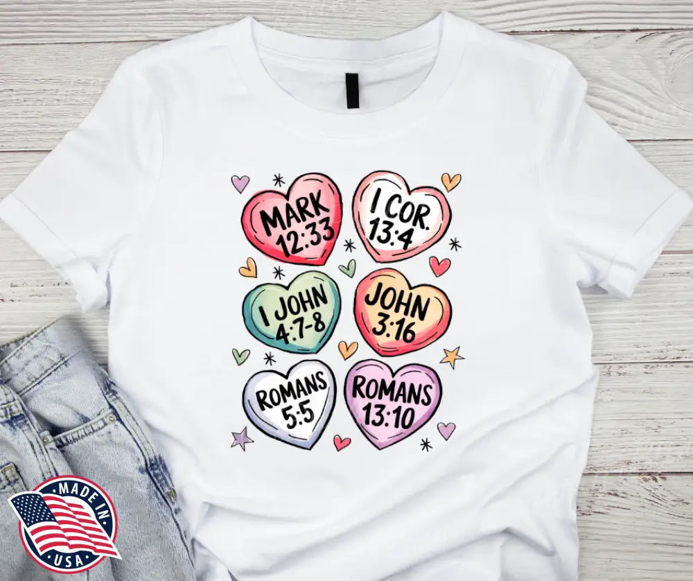 Words Of Love – White Small / Short Shirt