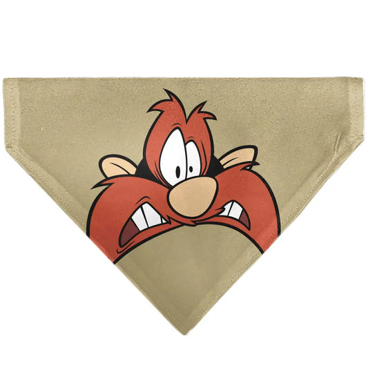 Pet Bandana - LOONEY TUNES Yosemite Sam Face Close-Up Tan - Pet Bandanas