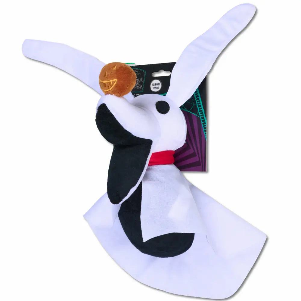 Dog Toy Squeaker Plush - The Nightmare Before Christmas Zero Pose - Dog Toy Squeaky Plush